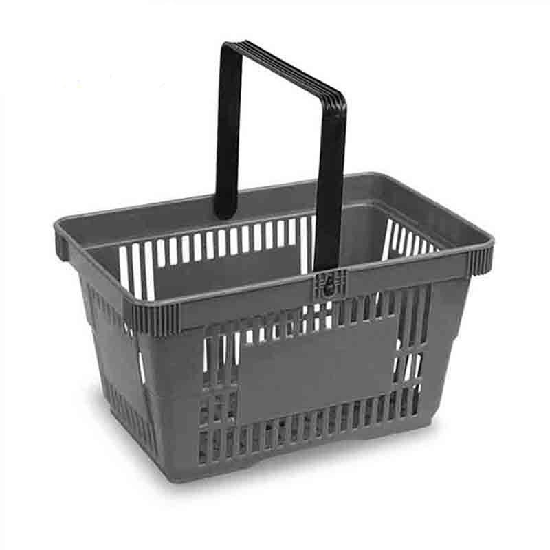 Factory direct sales of single-handle shopping baskets for supermarkets, convenience stores, shopping malls, plastic baskets for shopping malls and supermarkets Specification image