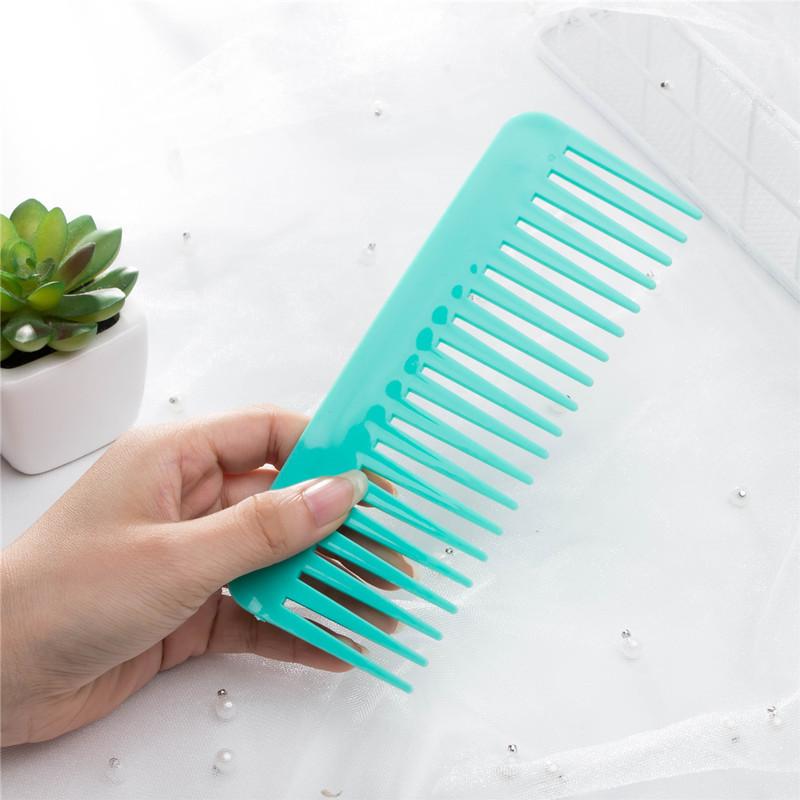 cross-border hot amazon rectangular wide-tooth comb plastic comb hair massage hair tidying comb logo Application Scenario