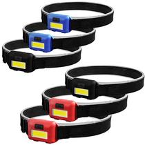 mini cob headlight plastic dry battery outdoor night fishing biking walking camping emergency led head-mounted torch