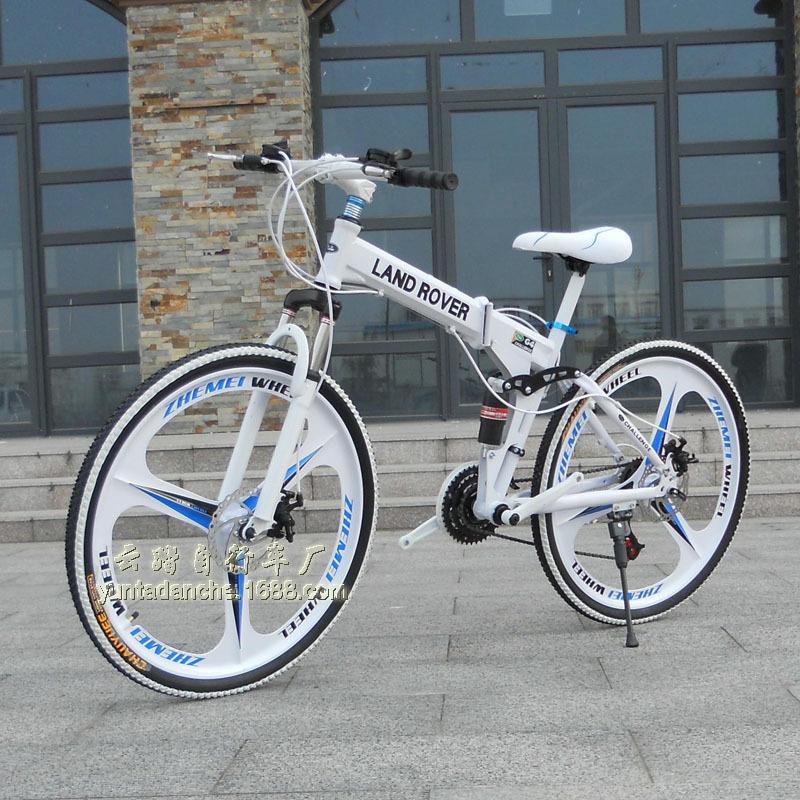 factory sales x6 bicycle folding mountain bike adult bicycle land rover mountain bike double disc brake student bicycle