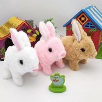 simulation electric rabbit walking and shaking ears plush toy pet bunny birthday gift girl