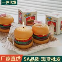 Hamburger Aromatherapy Candle Hand Gift Wholesale DIY Candle Birthday Aroma Gift Candle Fragrance Modeling Wax
