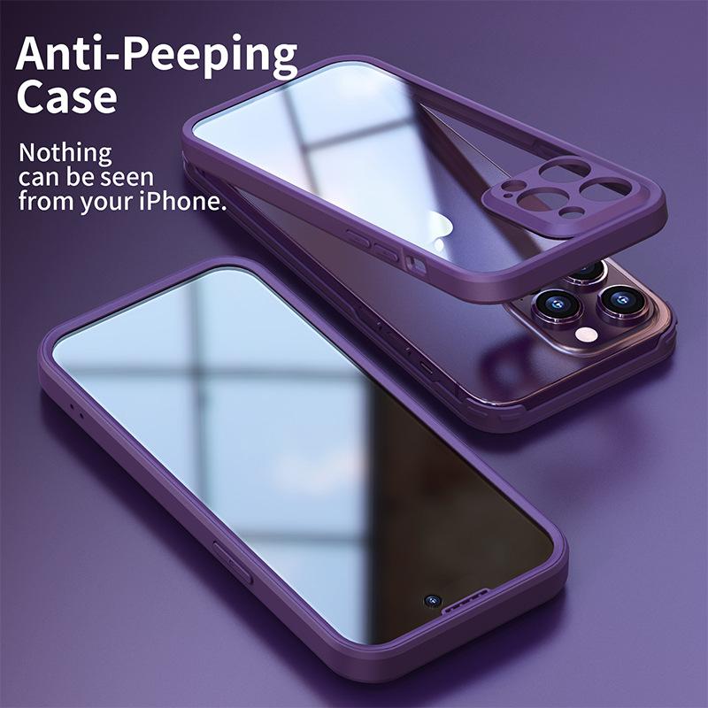 cross-border applicable apple 14 mobile phone shell double-sided glass all-in-one iphone14 magnetic 360 mobile phone case