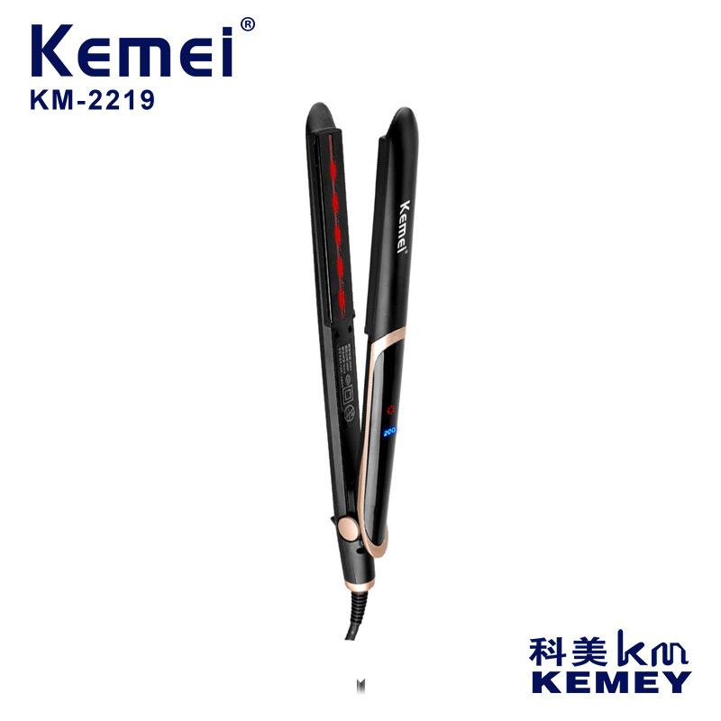 komei straight comb splint hair straightener anion does not hurt hair hair straightener km-2219 constant temperature quick heat hair straightener