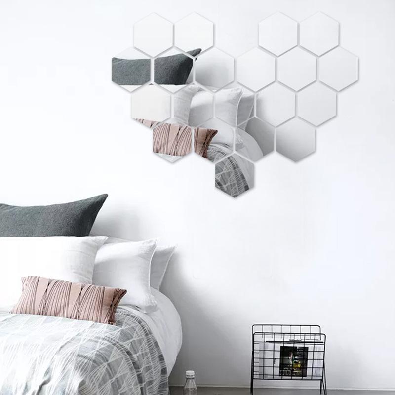 diy mirror stickers soft mirror wall stickers bathroom wallpaper waterproof moisture-proof pet wall hanging mirror self-adhesive cross-border wholesale details Picture