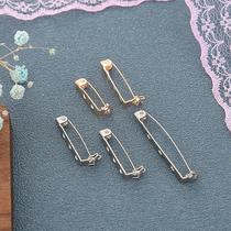 ornament accessories brooch wholesale 2.5cm3.5cm metal alloy pin large pin semi-finished brooch in stock