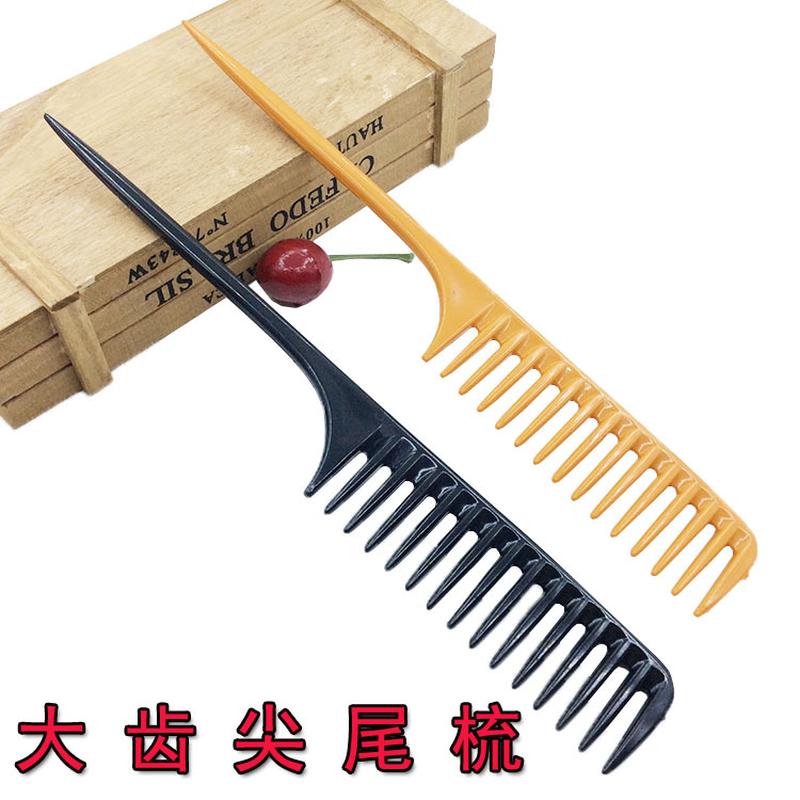 hairdressing comb wide teeth pointed tail comb thin teeth tail comb curly hair thickening straight comb stylist coarse texture comb straight comb