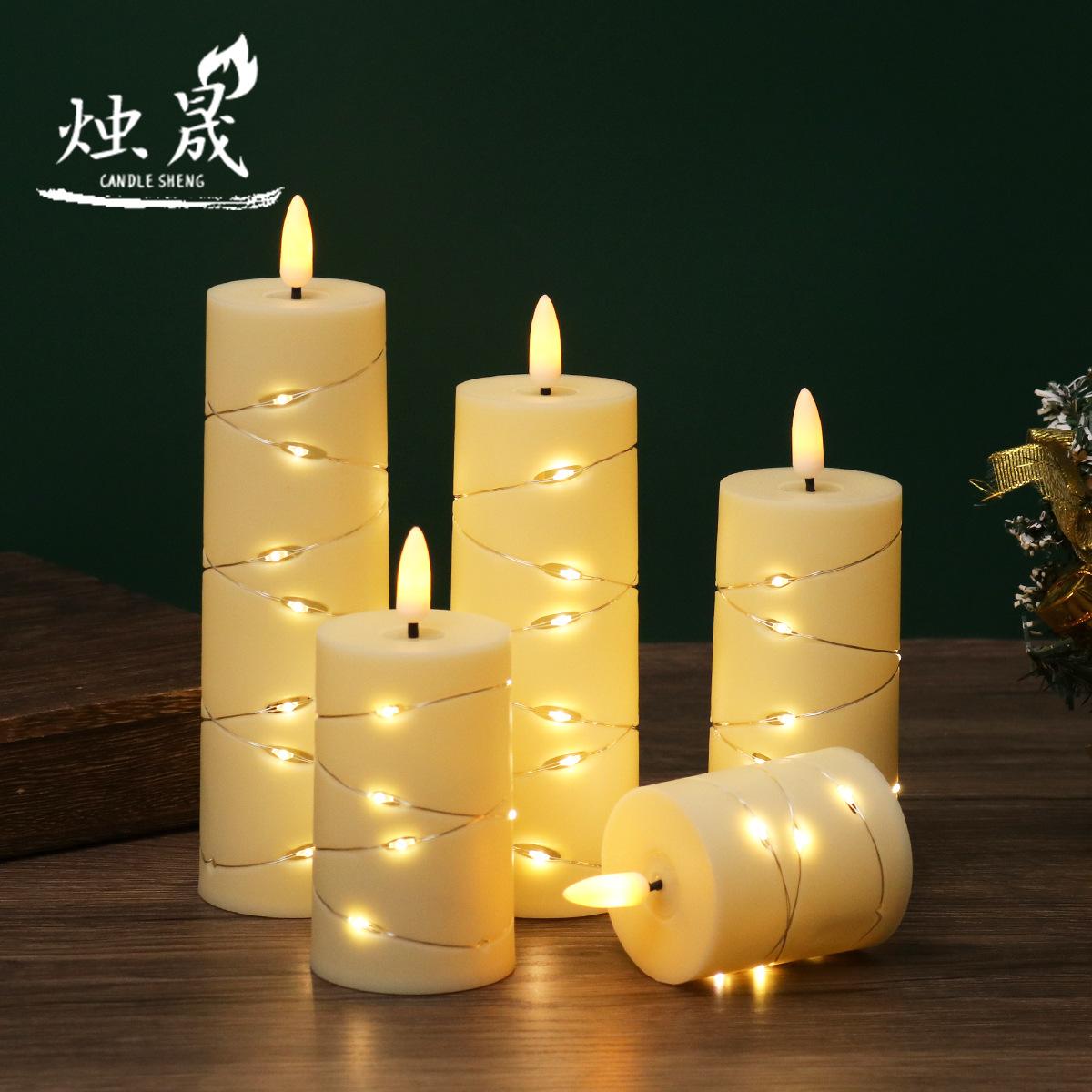 remote control electronic candle romantic string birthday arrangement lead proposal electric candle lamp romantic led light
