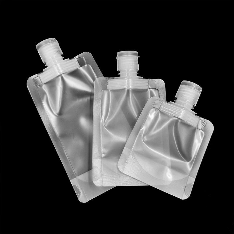 travel emulsion packing bags cosmetics shampoo subpackaging nozzle bag skin care products sample flip packaging bag