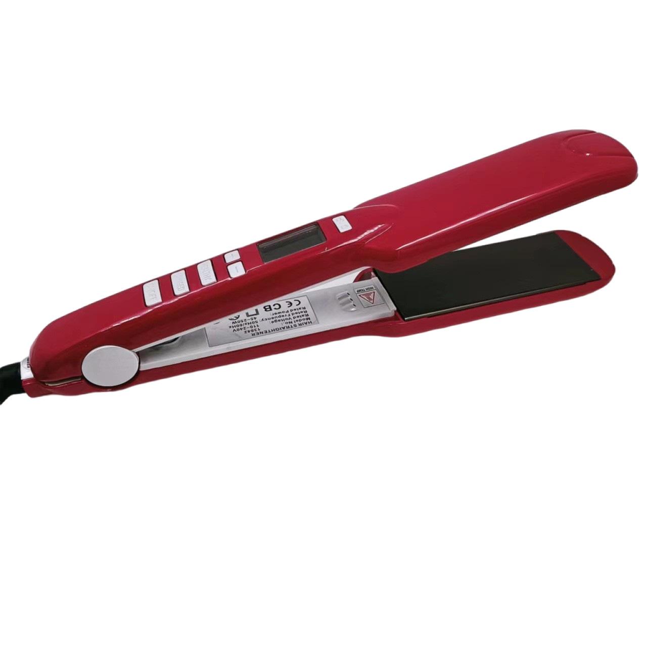 Hair Straightener Hot-Selling Waer Temperature Adjustment 2-in-50.00G Titanium Plate Straight Curler