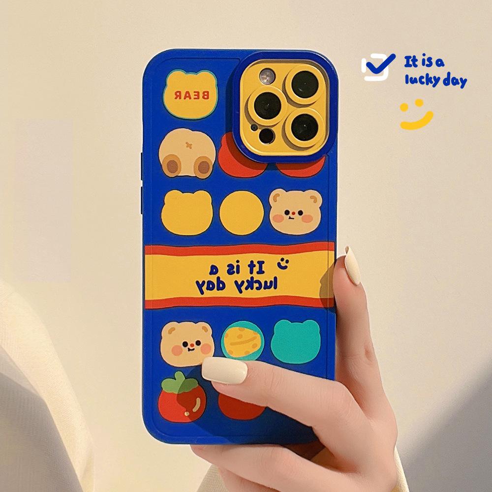 Original Applicable to Iphone13 Mobile Phone Shell for iPhone 14pro Drop-Resistant Xs Frosted 11 Cute 12pro Max All-Inclusive