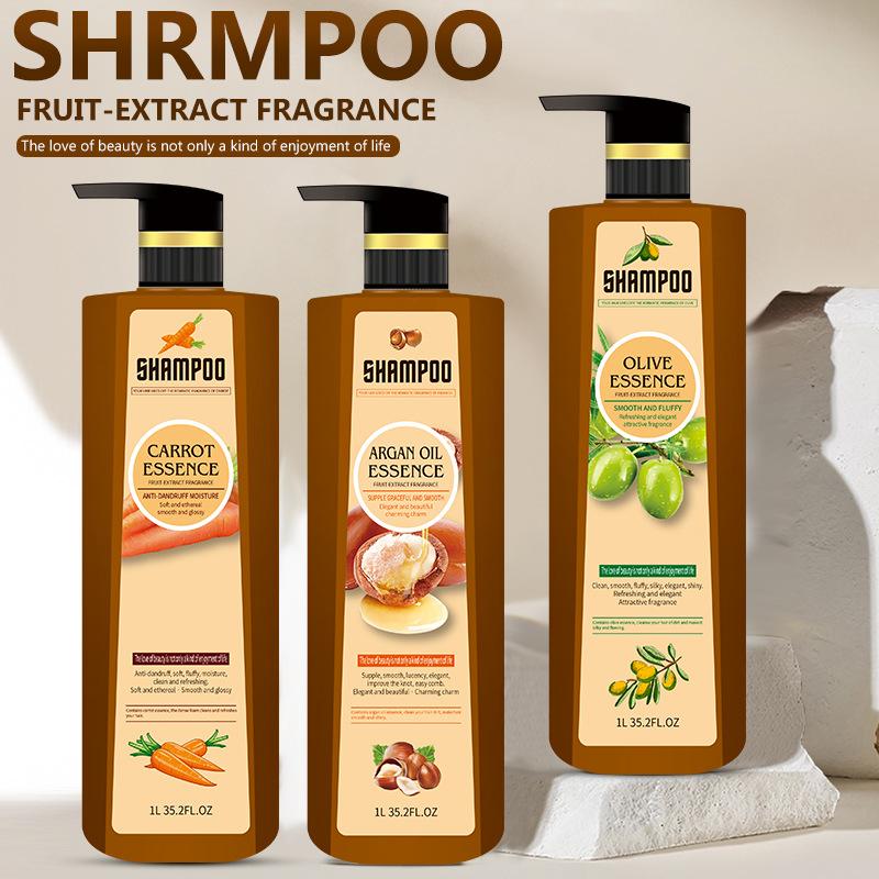 Foreign Trade Exclusive for Cross-Border Shampoo Carrot Olive Argan Oil Shampoo Shampoo Lemon Coconut Shower Gel
