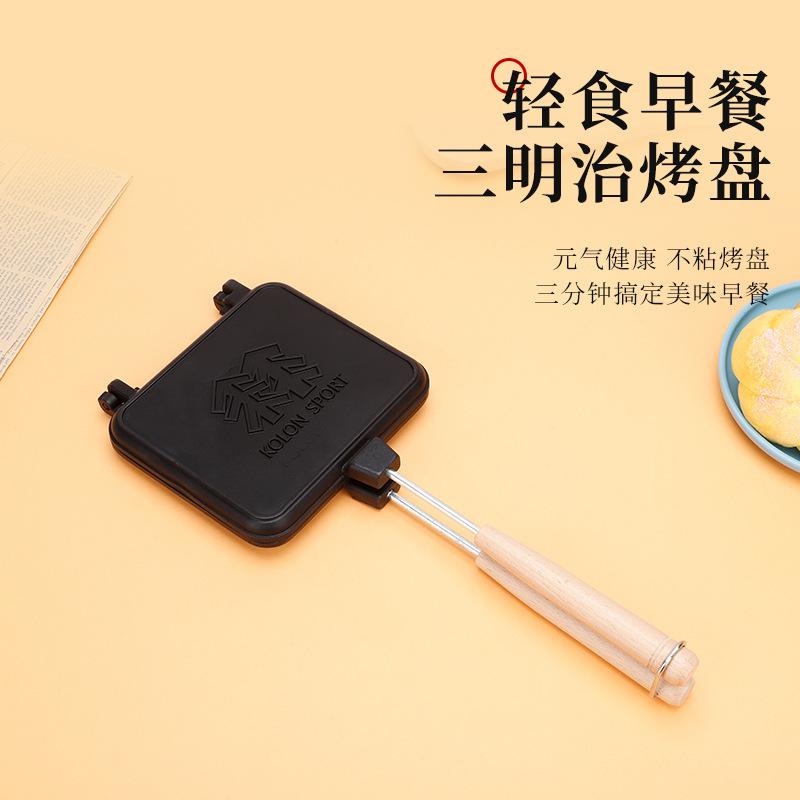 pan home breakfast cookware fried eggs steak double-sided non-stick coating wholesale simple sandwich baking tray non-stick