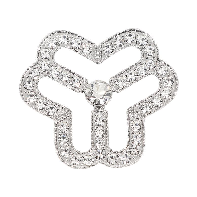 women's federation logo brooch rhinestone corsage women's federation badge customized pin buckle ornament factory store