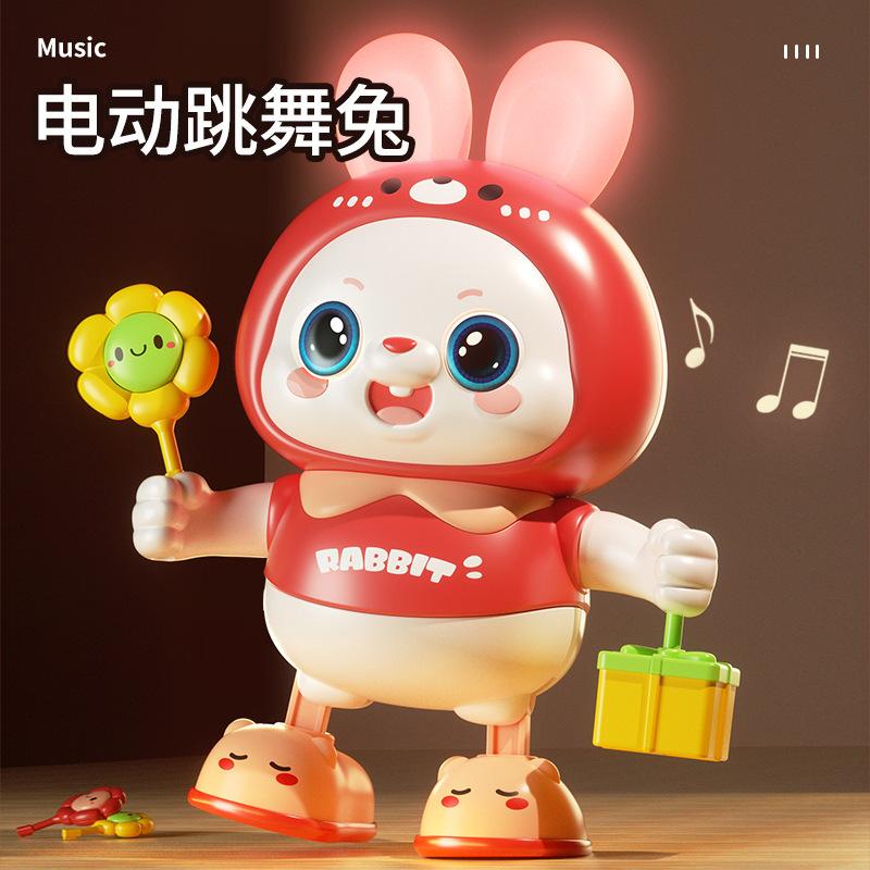 new 48 songs baby toys rabbit practice head-up eye massager electric singing dancing xiaofu bugs bunny