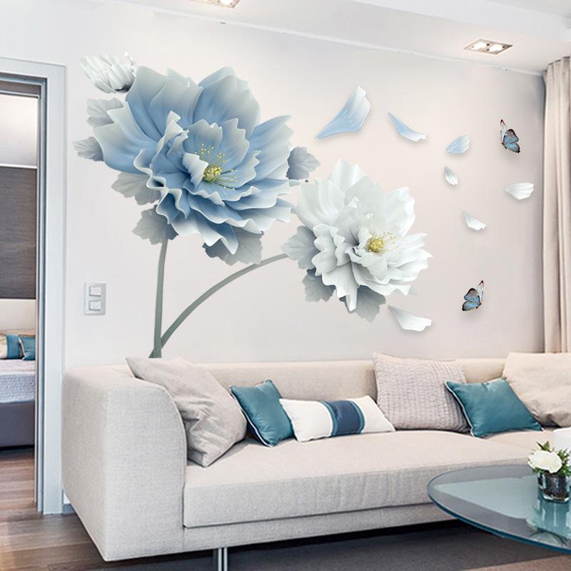 9853 living room tv wall background wall stickers bedroom room wall decoration wallpaper stickers self-adhesive wallpaper