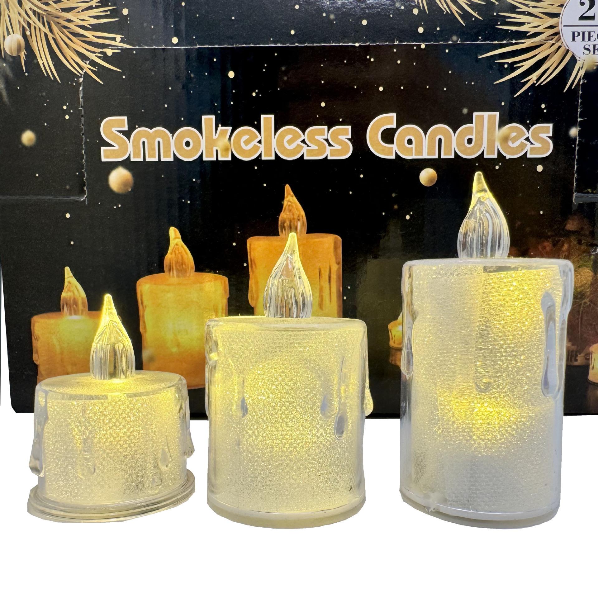ied artificial tears transparent electronic candle creative layout birthday surprise romantic proposal supplies