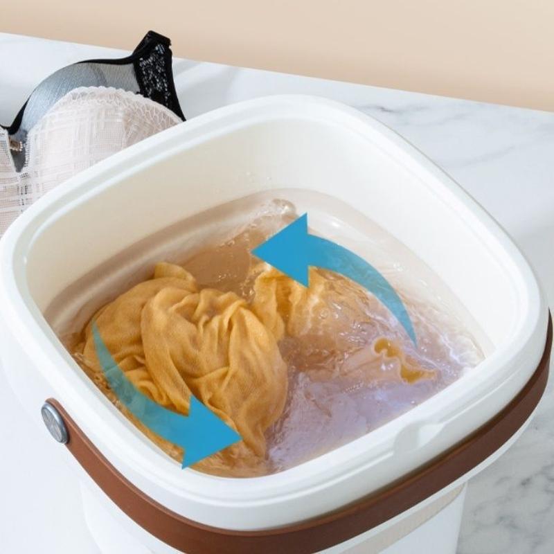 processing and making mini folding washing machine mini small washing machine baby underwear washing socks washing machine stool