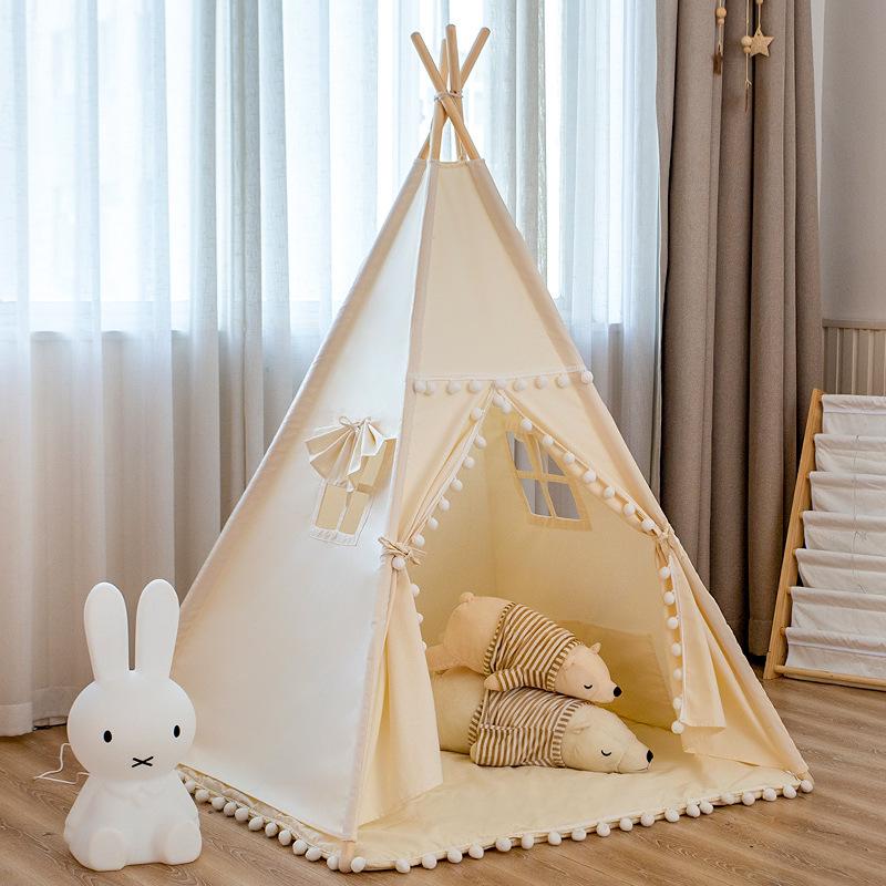 Small Turtledove Ins Children's Tent Indoor Game House Teepee Tent Boy and Girl Baby Toy House Small House