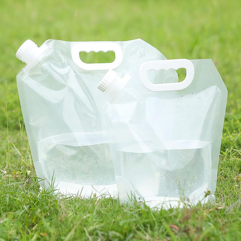 outdoor water bag portable folding hand water bag 5l travel camping mountaineering water storage large capacity car bucket