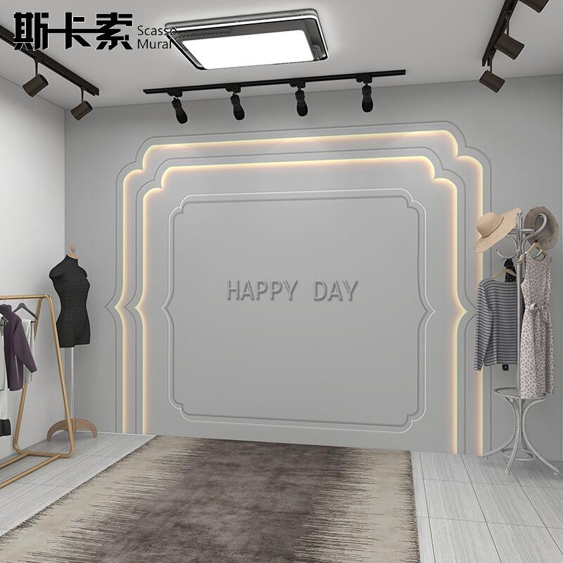 internet celebrity live studio background wall 3d stereo wallpaper advanced sense anchor mural high-end women's wallpaper clothing wall cloth full figure