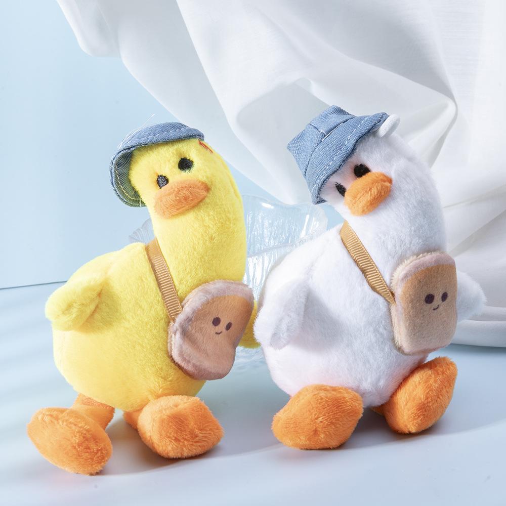 online celebrity ins cute cute little duck pendant plush toy doll creative cartoon little yellow duck schoolbag bag ornaments