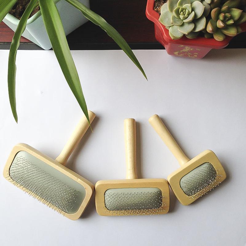 pet wooden handle comb dog comb comb wooden comb pet supplies wholesale net pet comb pet supplies