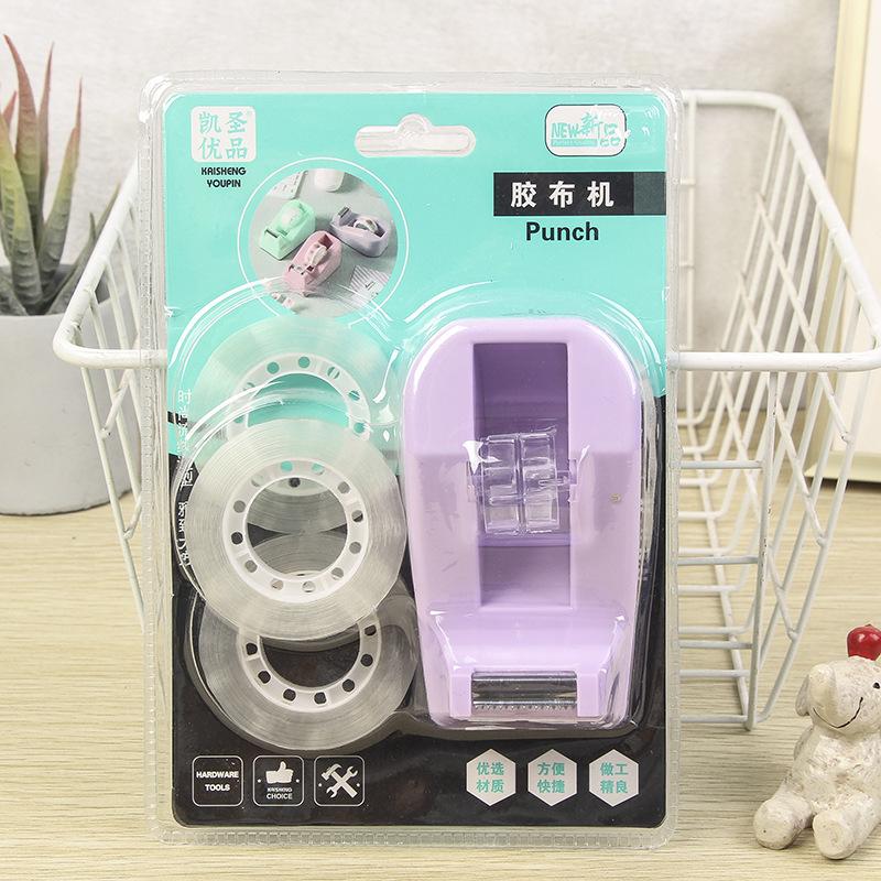 youmei girl candy color macaron desktop tape holder plastic office creative cutter cutting machine tape machine