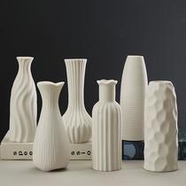 home high-grade plain embryo flower holder bottle can be designed good-looking interior decoration ceramic vase art decoration