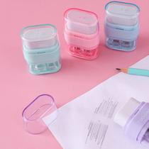 New Product Creative Modeling Student Stationery Eraser Factory in Stock Wholesale Tuqiang Dual-Control Dual-Use Pencil Sharpener