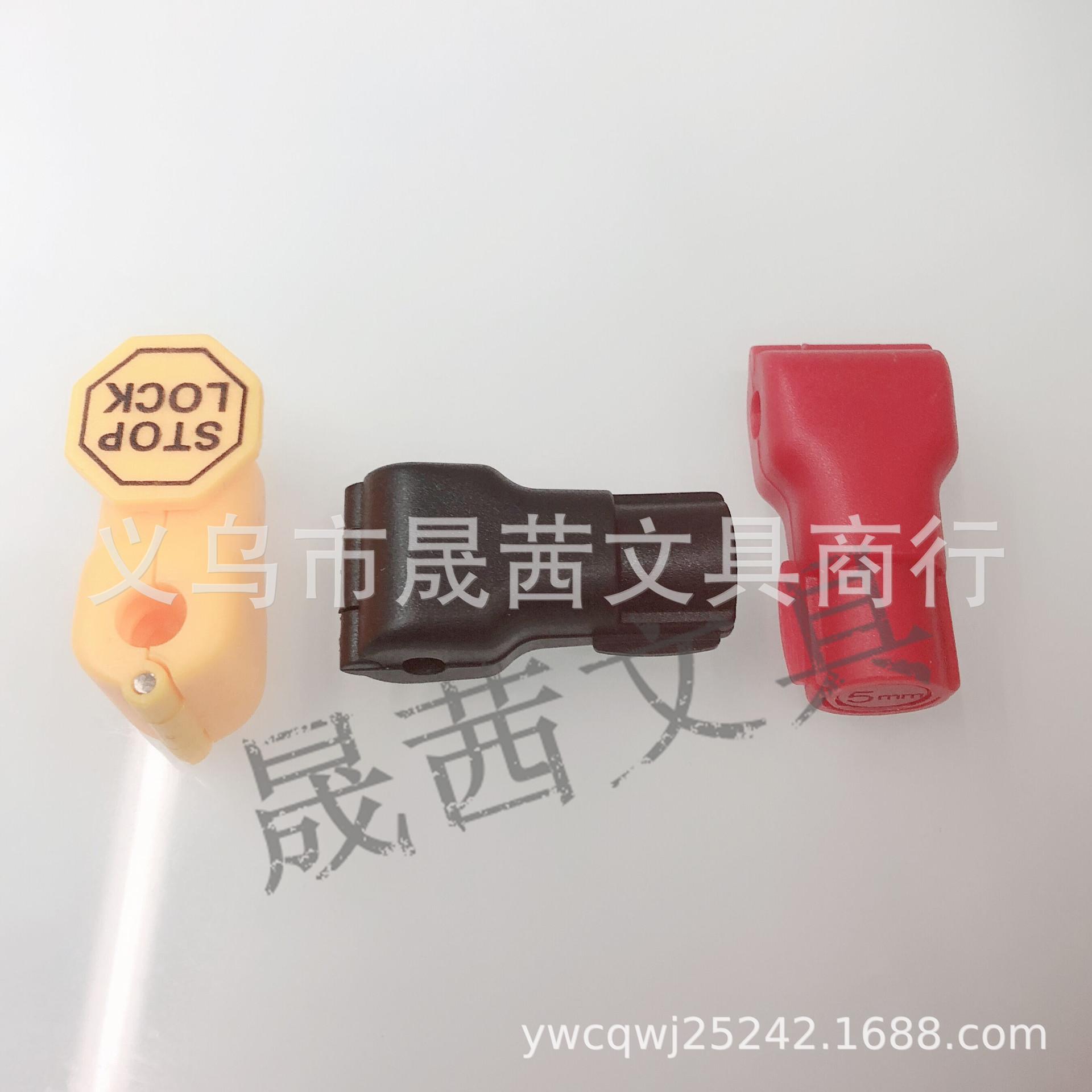 supermarket anti-theft abs material small red lock shopping mall anti-theft hook lock digital accessories safe compact and portable