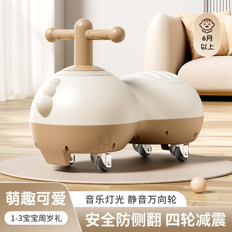 children's line scooter luge 1-3 years old baby boys and girls kids balance bike walker toy car scooter