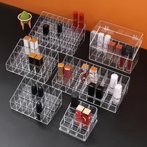 lipstick storage box dustproof desk cosmetic nail polish with lid transparent acrylic lip lacquer lipstick shelf