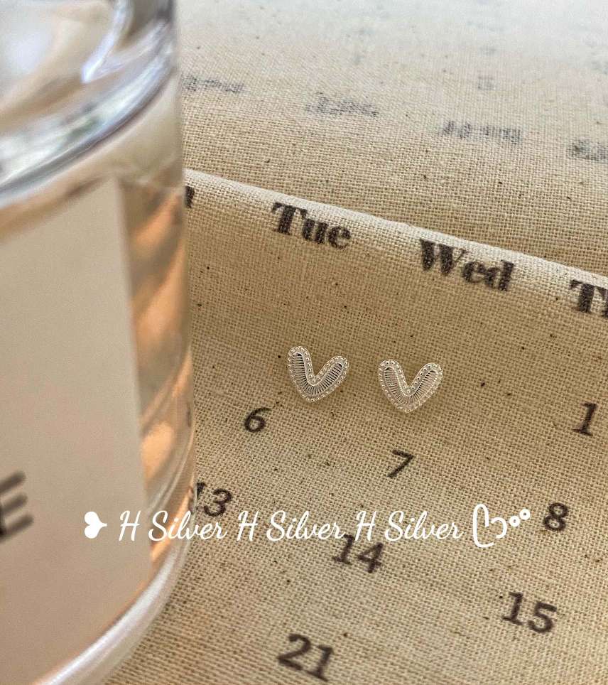 思兰银饰925银耳丁心形百搭小清新款耳饰耳环送礼佳品详情图5