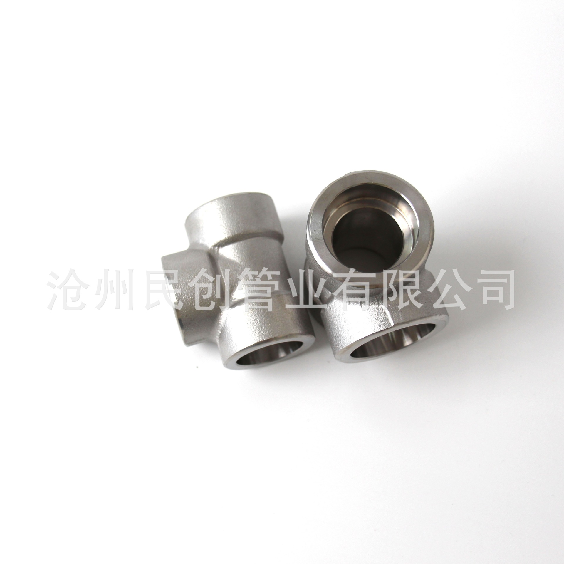 碳钢20# A105锻制高压承插焊三通 不锈钢304 316L碳钢NPT螺纹三通细节图