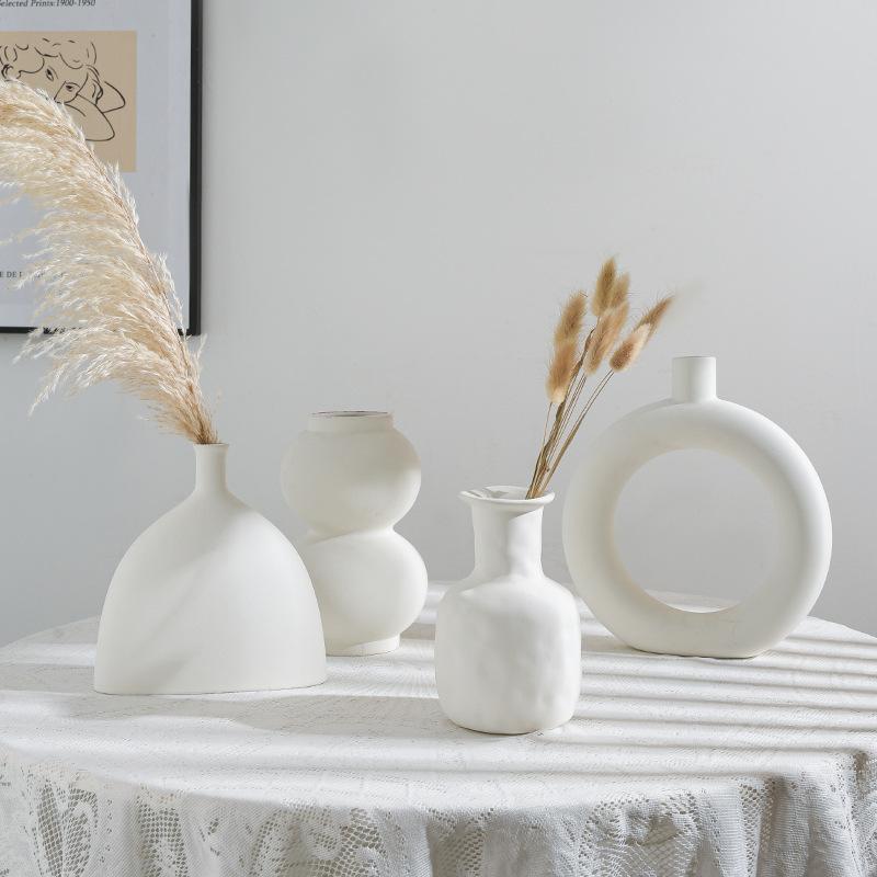 yiyi home modern minimalist subah ceramic vase decoration dried flower flower arrangement home living room famous decoration wholesale