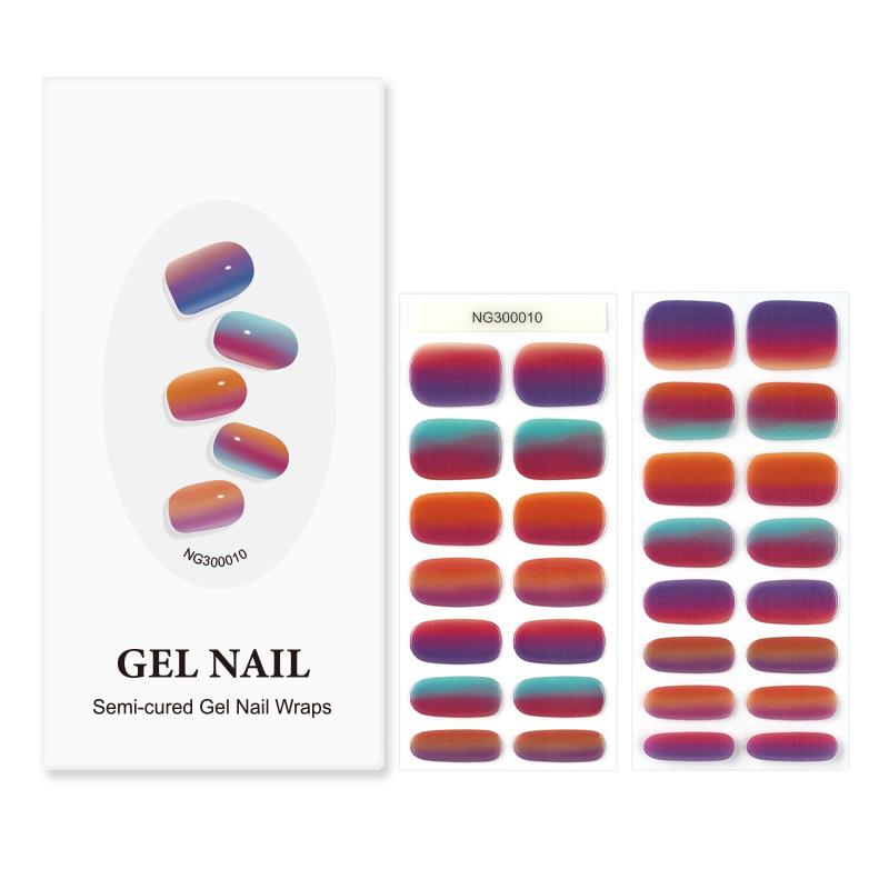 huizi customized gel nail sticker nail polish film cross-border nail polish nail stickers 30 pieces ohor
