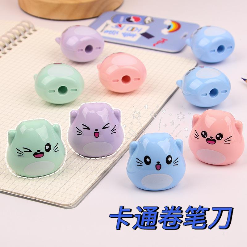 creative cute pencil sharpener children learning stationery gift pencil sharper student cartoon animal pencil shapper wholesale