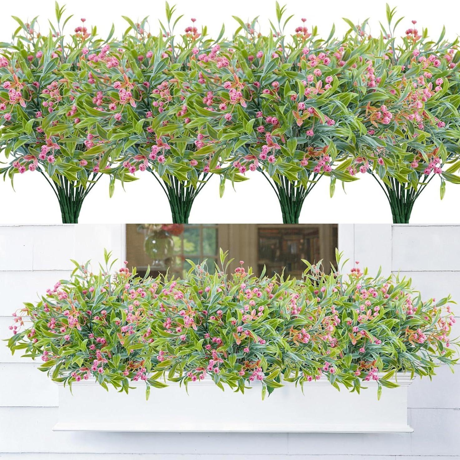 amazon artificial green plant cross-border starry artificial flower home decoration props artificial flowers artificial flower wholesale