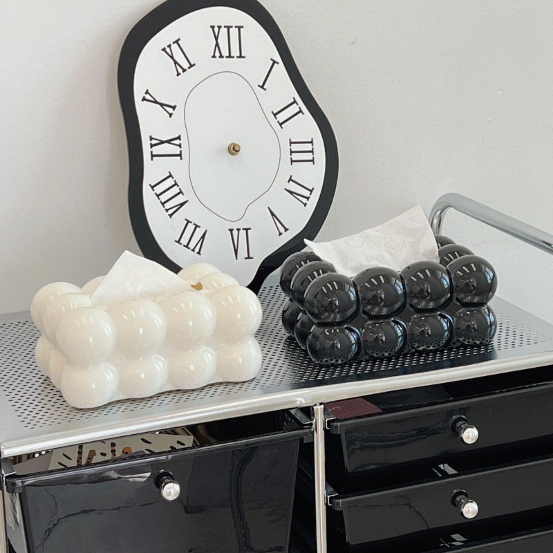 X150-PP Cloud Light Luxury High Appearance Level Cloud Tissue Box, home living room tissue Box, high-end restaurant Tissue box detail image 2