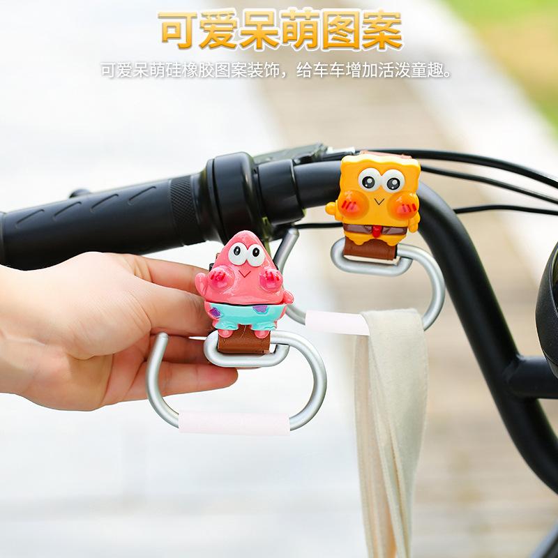 electric car hook front universal cute storage artifact battery car strong load bearing pannier bag hanging hook decorative parts