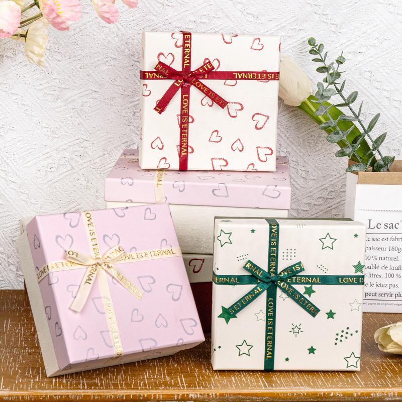 spot gift box 520 valentine's day gift box empty box lid large festival gift box in stock