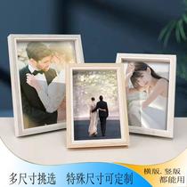 Wholesale Simple Wood Color Studio 7 8 10-Inch Photo Frame Table Decoration Activity Gift Manicure Exhibition