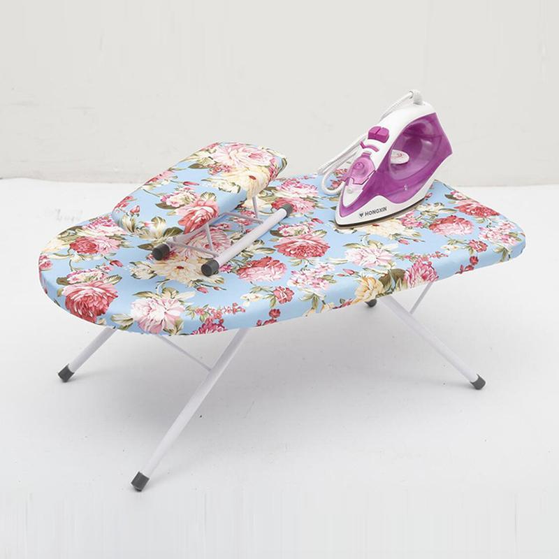 Small Ironing Board Household Folding Ironing Board Electric Iron Pad Ironing Clothes Flat Rack Clothes Ironing Rack Desktop Ironing