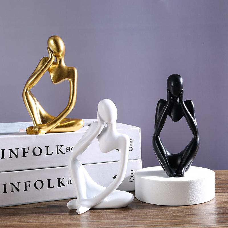 mini abstract figure decoration home decoration hallway decoration living room model room creative resin crafts
