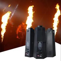 factory direct sales stage atmosphere dmx512 real flame wedding hexagonal equipment performance bar fire column flame machine lamp