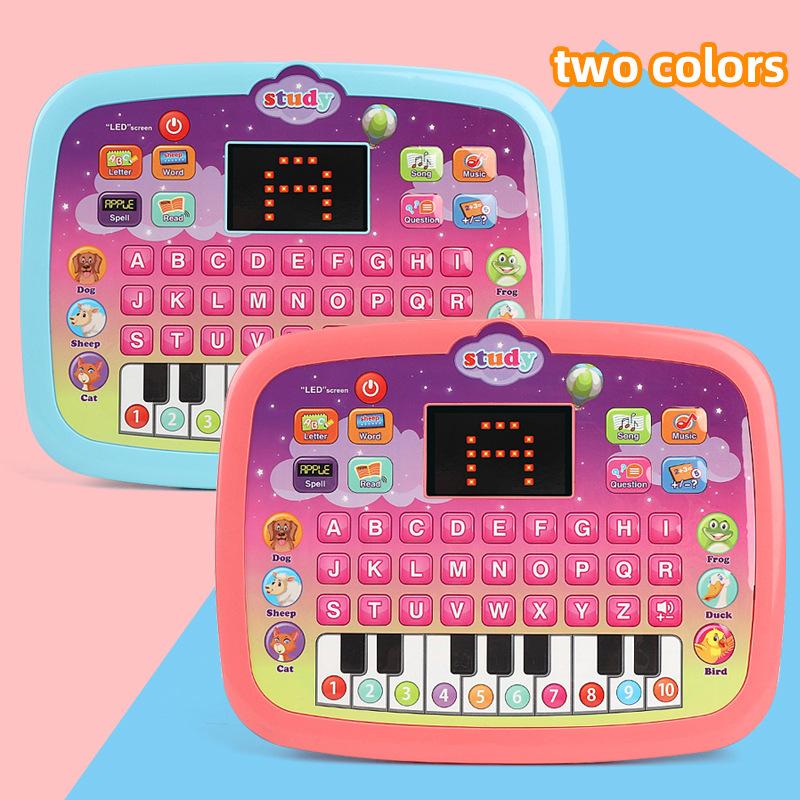 cross-border new arrival english early learning machine led screen children's tablet learning machine toys popular educational english reading machine
