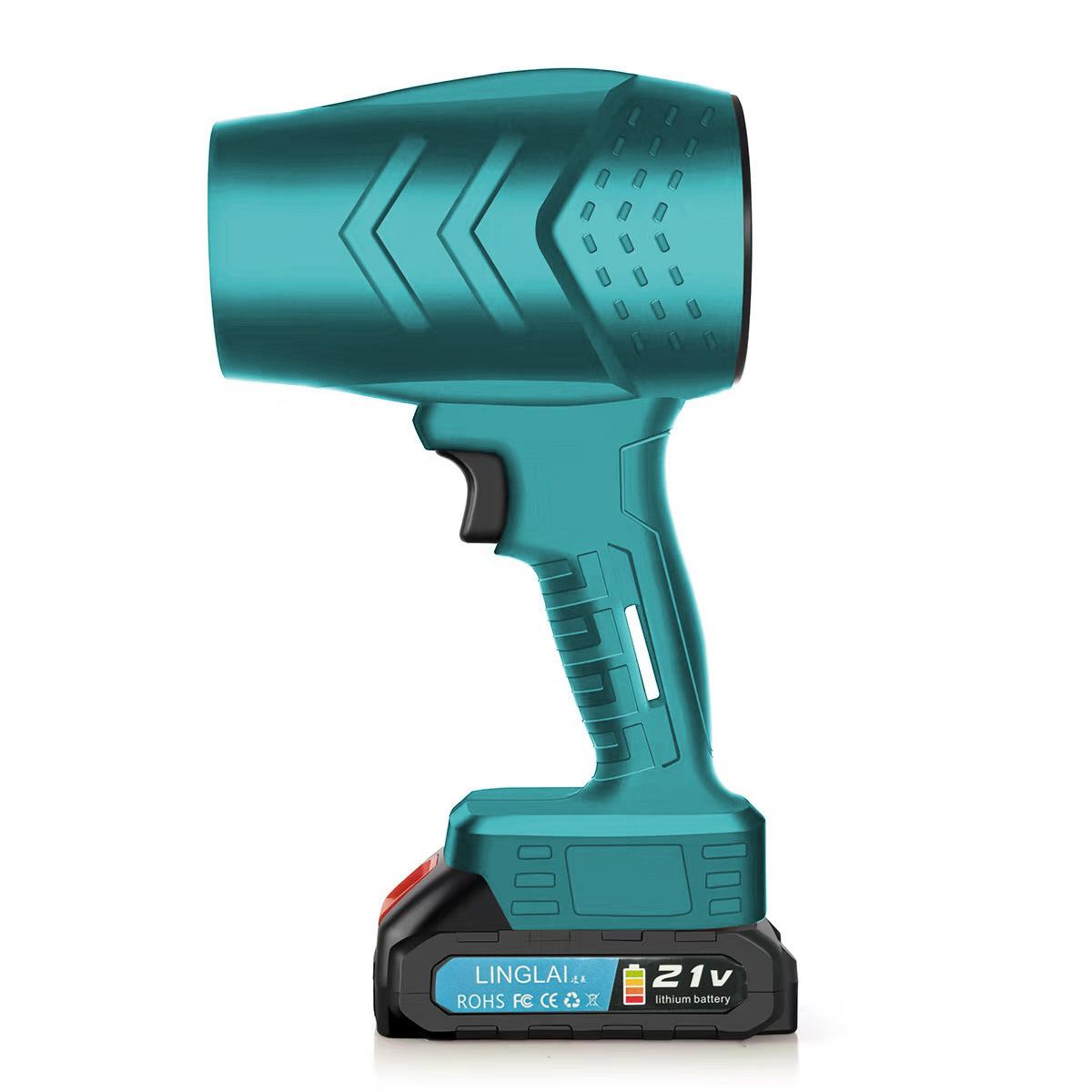 exclusive for cross-border 70 ducted violent turbine fan private model high-speed hair dryer wireless outdoor leaf blowing car wash dust removal