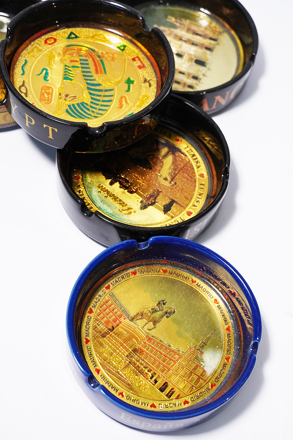 小明陶瓷7946旅游纪念品热销陶瓷烟灰缸外贸定制图案0124产品图