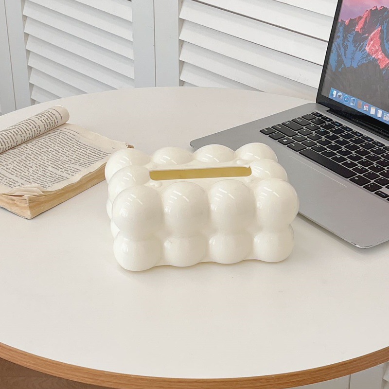 X150-PP Cloud Light Luxury High Appearance Level Cloud Tissue Box, home living room tissue Box, high-end restaurant Tissue box Application Scenario